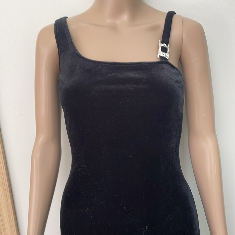 Jessica McClintock gown Gunne Sax Black Velvet